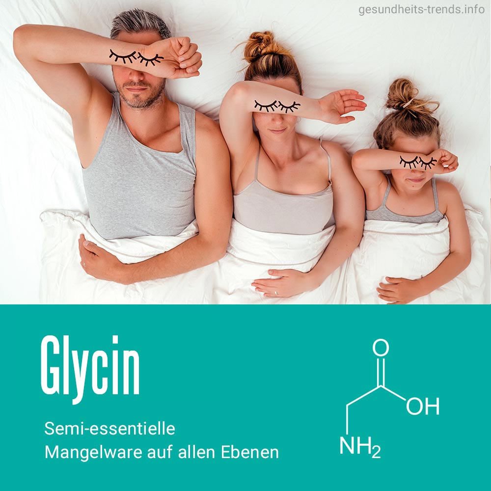 Aminosäure Glycin, Wirkung auf Immunsystem, Entspannung und Schlaf